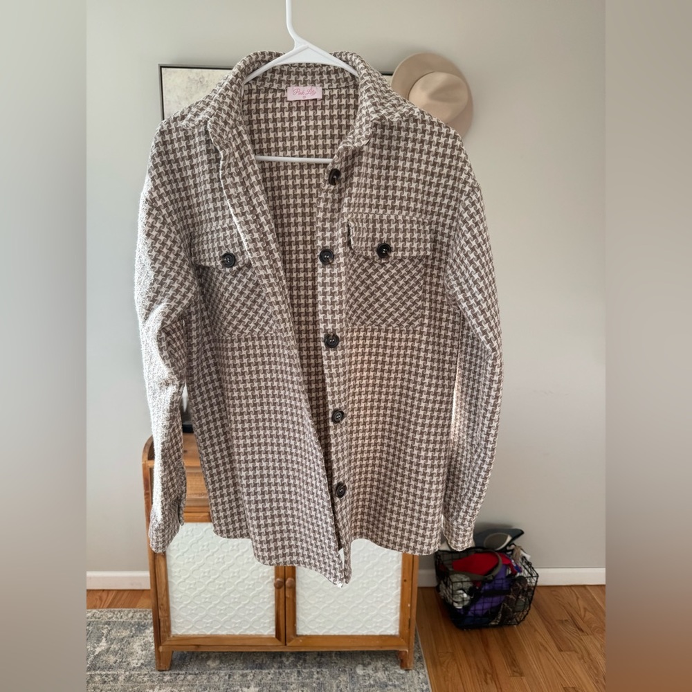 Pink Lily button up